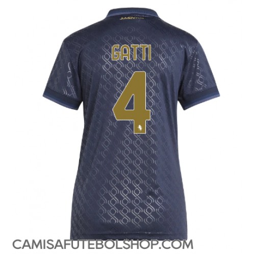 Camisa de time de futebol Juventus Federico Gatti #4 Replicas 3º Equipamento Feminina 2024-25 Manga Curta